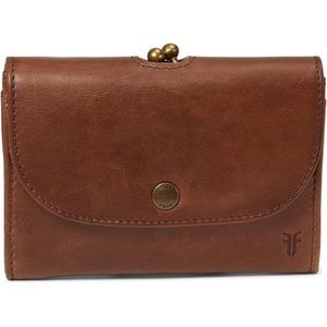 Frye Melissa Clip Purse In Cognac